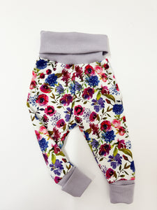 LEGGINGS FLORAL LILA 62/68